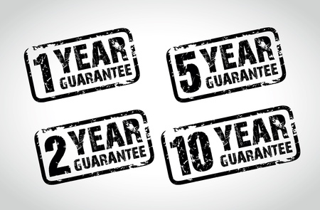 set of guarantee stampsのイラスト素材