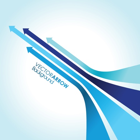 abstract blue arrow stripsのイラスト素材