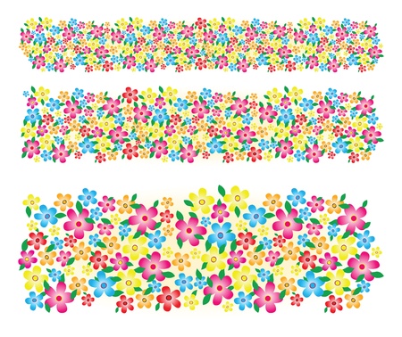 flower banner backgroundのイラスト素材