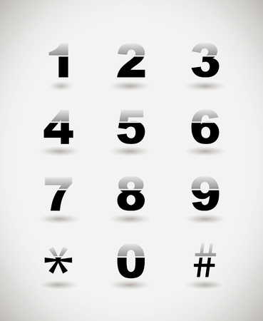 telephone numbersのイラスト素材