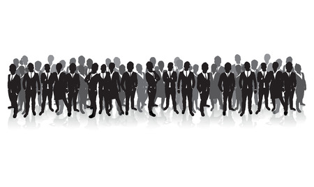 business people silhouette のイラスト素材