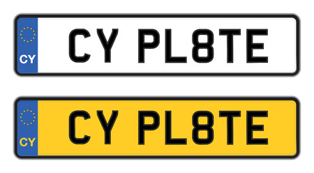 cyprus car registrationのイラスト素材