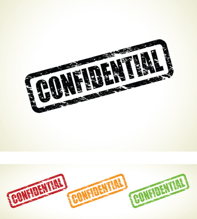 confidential stampsのイラスト素材