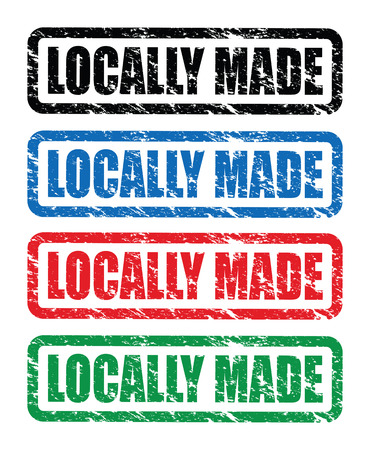 locally made stampsのイラスト素材