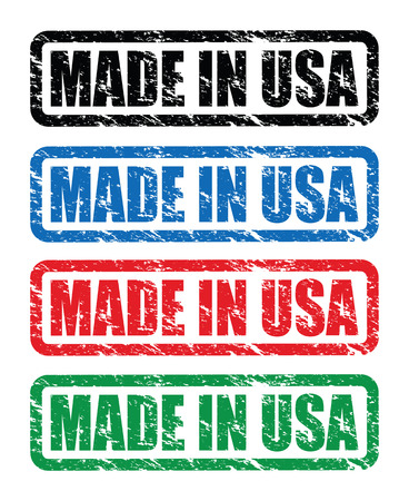 made in usa stampsのイラスト素材