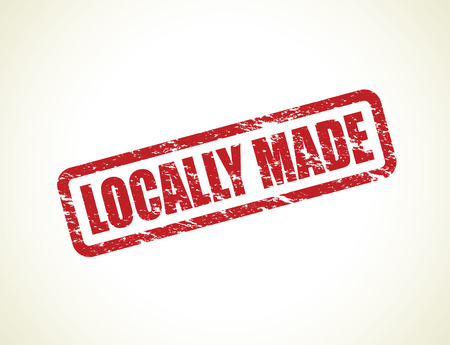 locally made stampのイラスト素材