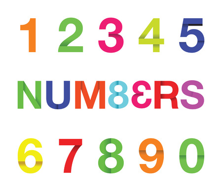 paper number textのイラスト素材