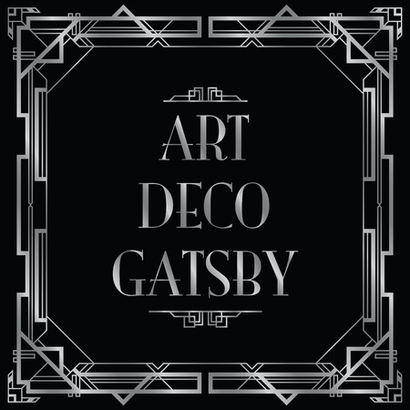 gatsby art deco backgroundのイラスト素材