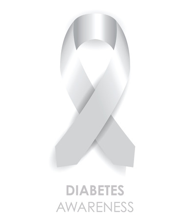 diabetes awareness ribbonのイラスト素材
