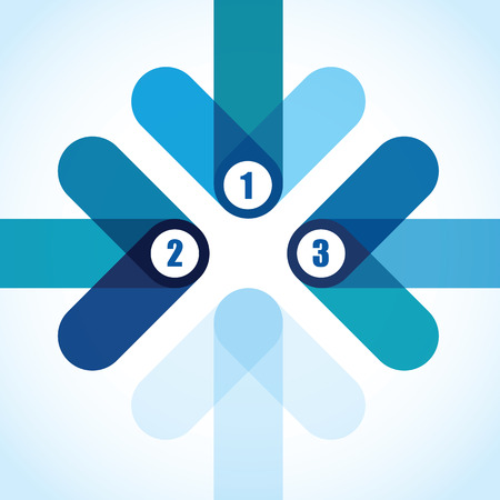 number blue arrow backgroundのイラスト素材
