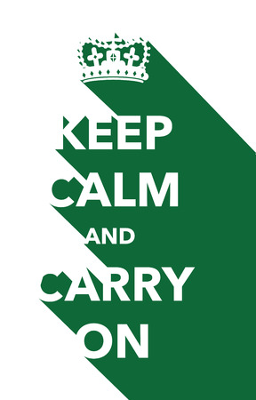 keep calm and carry on posterのイラスト素材