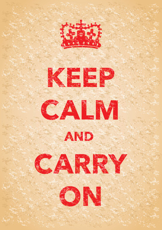 keep calm posterのイラスト素材