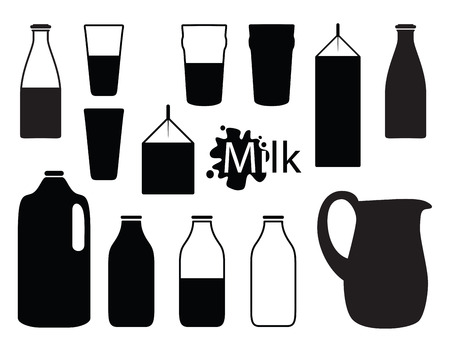 milk icon idea のイラスト素材