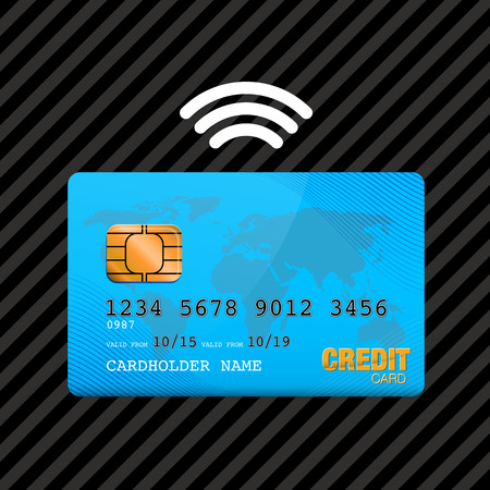 blue credit card paymentの写真素材