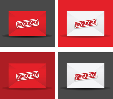reduced envelope setの写真素材