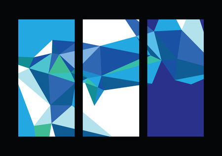 blue triangle backgroundの写真素材