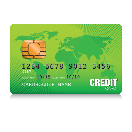 green credit cardの写真素材