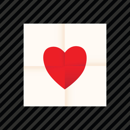 love heart paper backgroundの写真素材