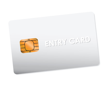 white entry cardの写真素材