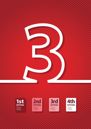 a red number backgroundのイラスト素材