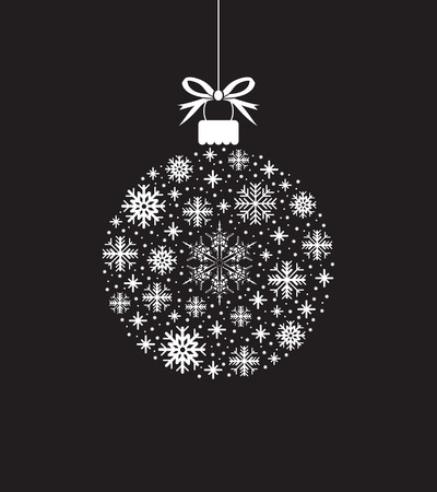 a snowflake ball ballのイラスト素材