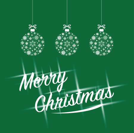 set of snowflake ball ballsのイラスト素材