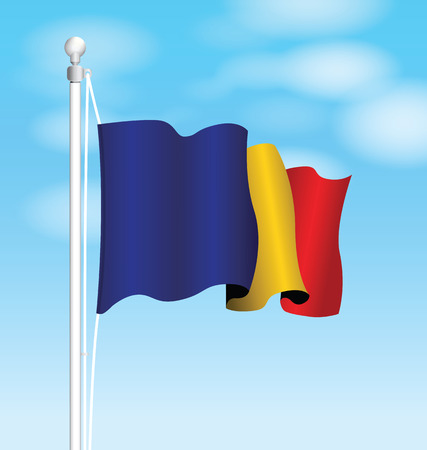 romania flagのイラスト素材
