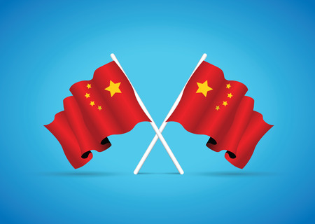 china flagのイラスト素材
