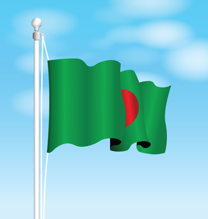 bangladesh flagのイラスト素材