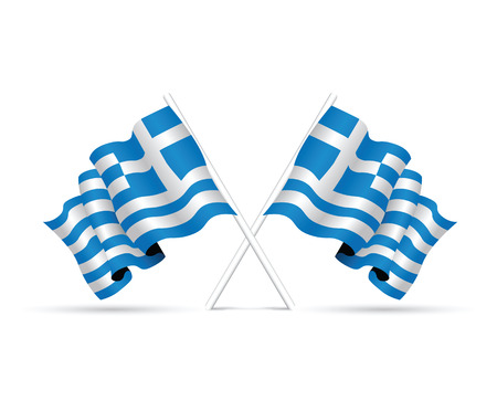 greece flagのイラスト素材