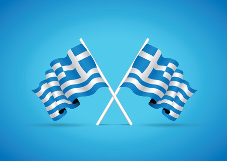 greece flagのイラスト素材