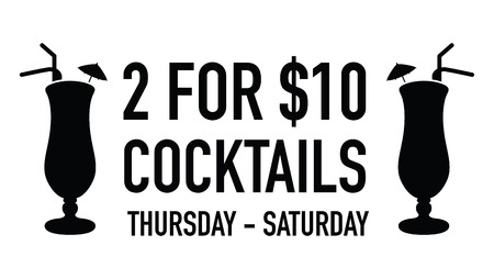 two for ten dollars dealのイラスト素材