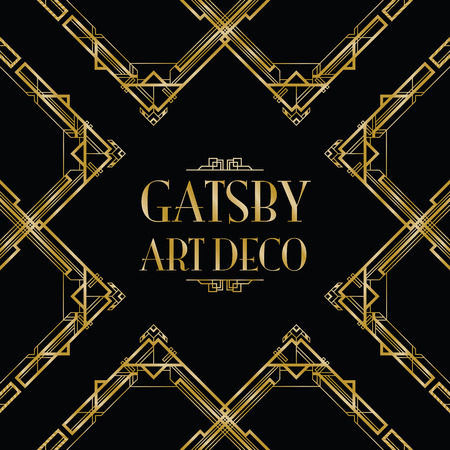 art deco backgroundのイラスト素材