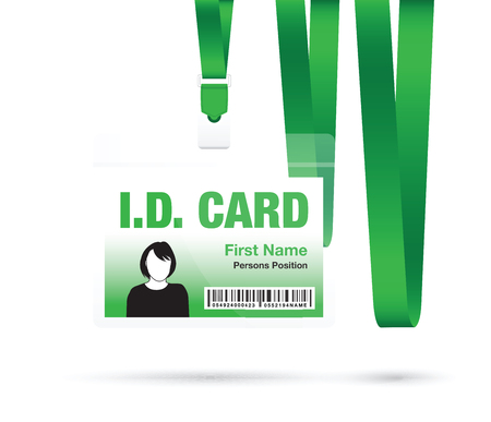 id card womanのイラスト素材