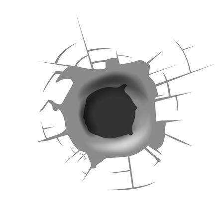 bullet holeのイラスト素材