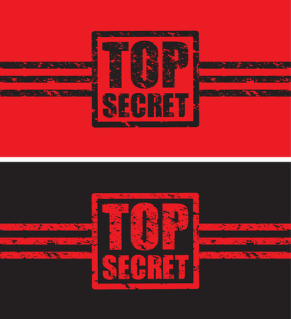 top secret icon stampのイラスト素材