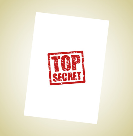 top secret icon stampのイラスト素材