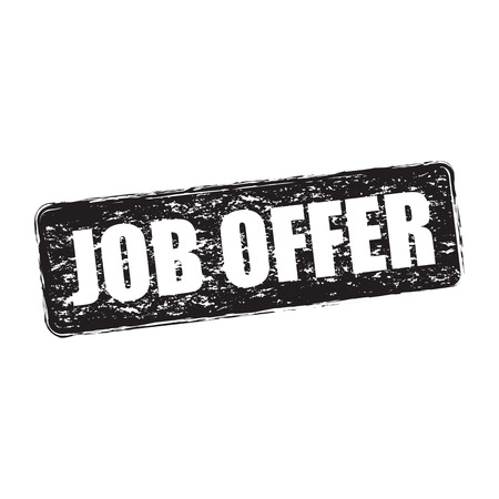 job offer stampのイラスト素材