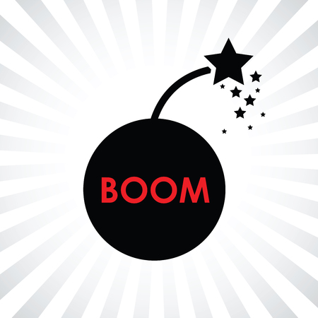 boom bomb iconのイラスト素材
