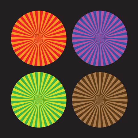Colourful line swirlsのイラスト素材
