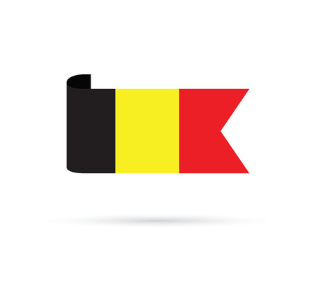 Belgium flag.のイラスト素材