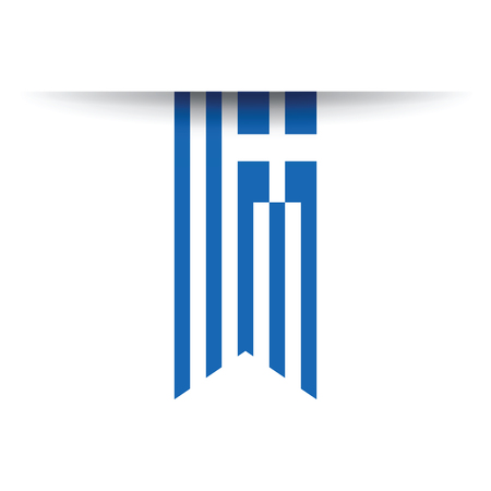 greek flagのイラスト素材