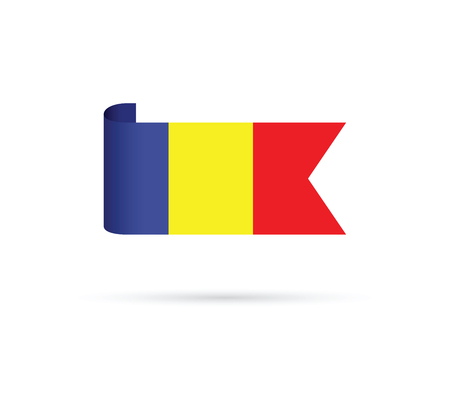 romanian flagのイラスト素材