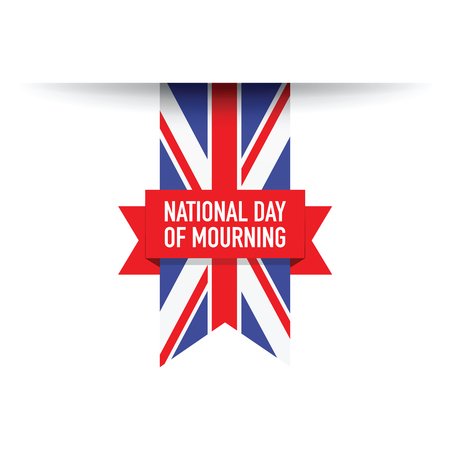 united kingdom national day of mourning flagのイラスト素材