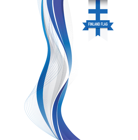 Finland flag backgroundのイラスト素材