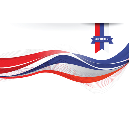 russian flag backgroundのイラスト素材
