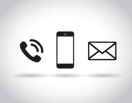 A web icon set on gray background.のイラスト素材