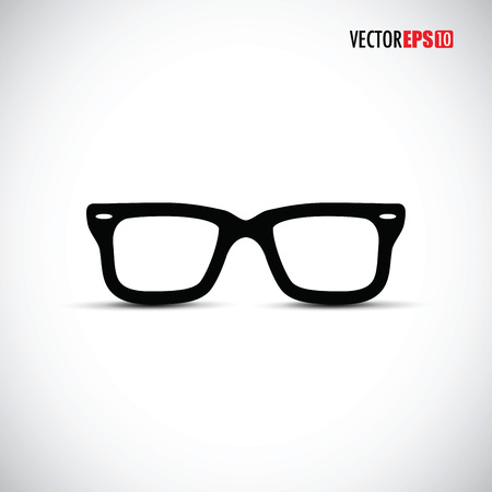 black glasses framesのイラスト素材