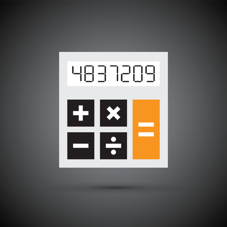 simple calculatorのイラスト素材