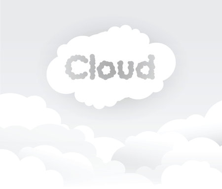 Grey cloud backgroundのイラスト素材